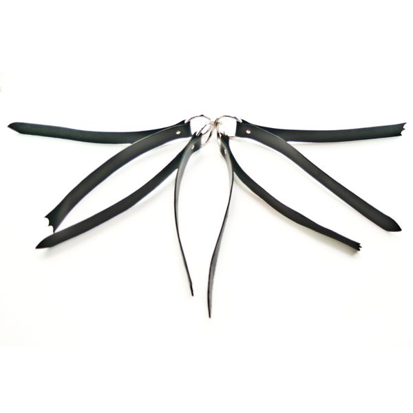 Black Leather Heart Shaped Slapper by Leatherbeaten, image 4