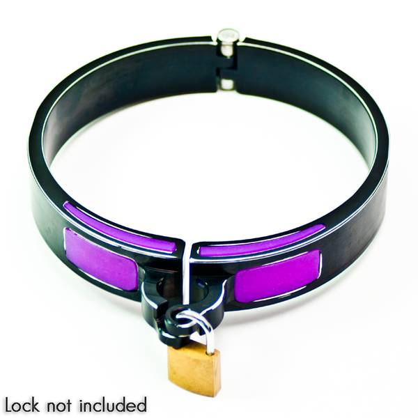 Violet Cyber Slave Collar