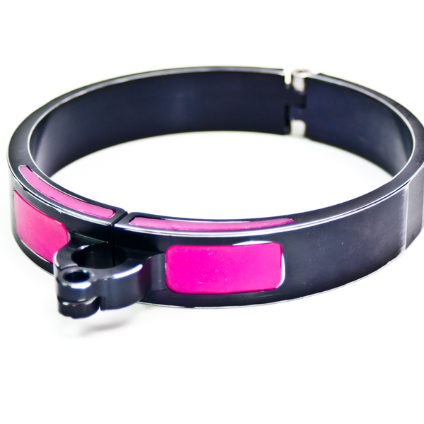 Sissy Pink Cyber Slave Collar